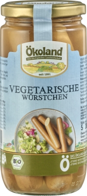 ÖKOLAND Vegetarische Würstchen im Glas