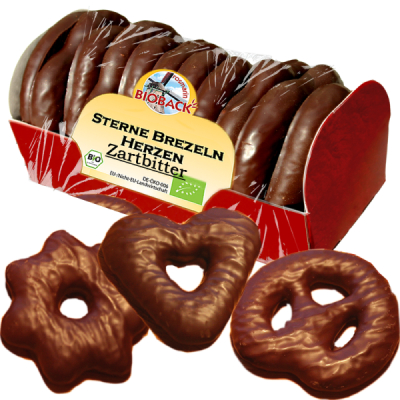 rosmarin BIOBACK Sterne Brezeln Herzen Lebkuchen Zartbitter