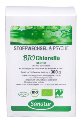 Sanatur BioChlorella 750 Tabletten, kbA