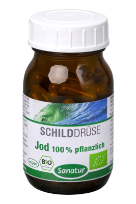 Sanatur Jod 100% pflanzlich 60 Kapseln, kbA