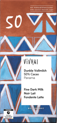 Vivani Dunkle Vollmilch 50% Cacao
