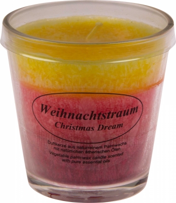 Kerze im Glas Weihnachtstraum
