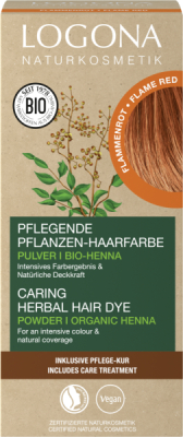 Logona Pflanzen-Haarfarbe Pulver Flammenrot