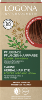 Logona Pflanzen-Haarfarbe Pulver Mahagonirot