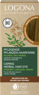 Logona Pflanzen-Haarfarbe Pulver Bernsteinbraun