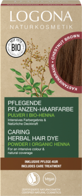 Logona Pflanzen Haarfarbe Pulver Kastanienbraun