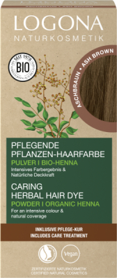 Logona Pflanzen-Haarfarbe Pulver Aschbraun