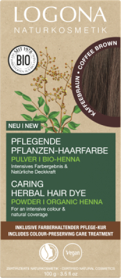 Logona Pflanzen-Haarfarbe Pulver Kaffeebraun