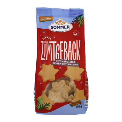 SOMMER Demeter Dinkel Zimtgebäck, vegan
