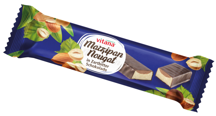 Vitana Bio-Marzipan-Nougat in Zartbitter Schokolade