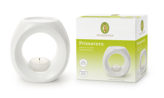 PRIMAVERA Aroma Duftlampe  Cremeweiß matt