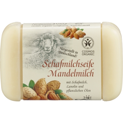 Saling Schafmilchseife Mandelmilch, 100 gr Stück
