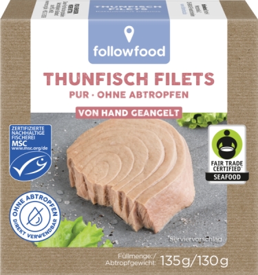 followfood Thunfisch Filets Pur