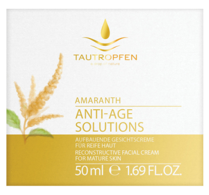 TAUTROPFEN Amaranth, Aufbauende Gesichtscreme für reife Haut