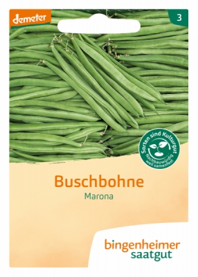Bingenheimer Saatgut Buschbohne Marona, 30 gr Tüte