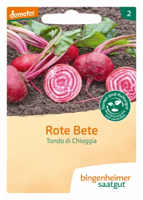 Bingenheimer Saatgut Rote Bete Tondo di Chioggia, 4 gr Tüte