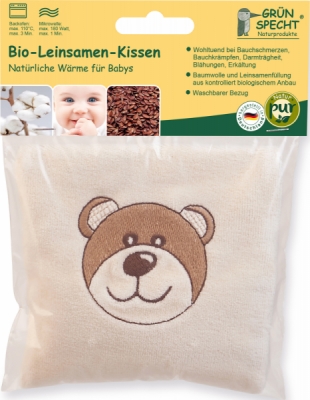 Leinsamenkissen Bär