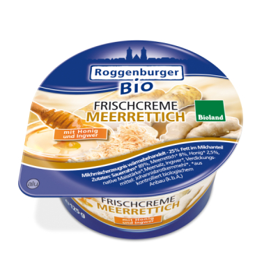 Roggenburger Bio Bio Frischcreme Meerrettich 125 g