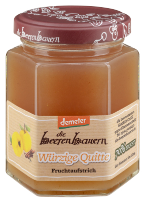 die beerenbauern Würzige Quitte Fruchtaufstrich