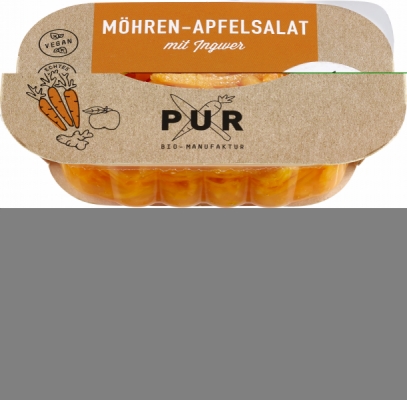 Möhren Apfel Salat mit Ingwer