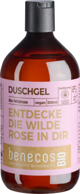 benecos BIO Duschgel BIO-Wildrose