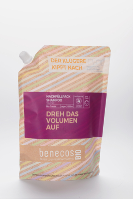 benecos BIO Nachfüllbeutel 1000 ml Shampoo Volumen