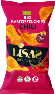 Lisas Bio Chips Lisas Bio Kartoffelchips Chili 125g
