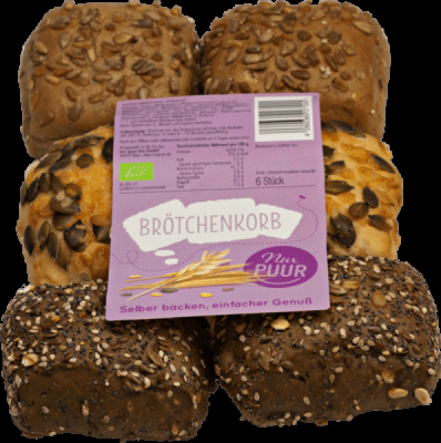 Nur Puur Brötchenkorb, 6 Stück