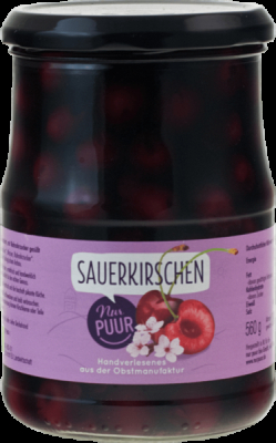 Nur Puur Sauerkirschen, entsteint, mit Rohrohrzucker