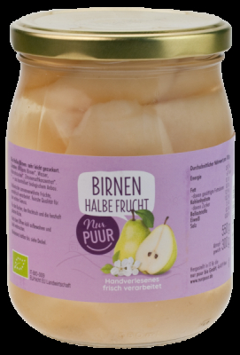 Nur Puur Birnen, halbe Frucht