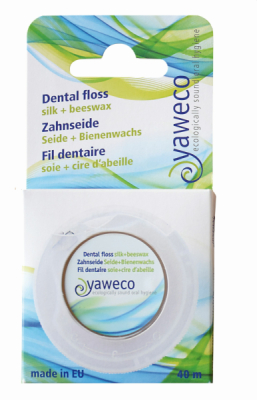 yaweco Zahnseide aus reiner Seide mit Bienenwachs