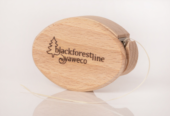yaweco Black Forest Line Zahnseidenbox aus Holz vo