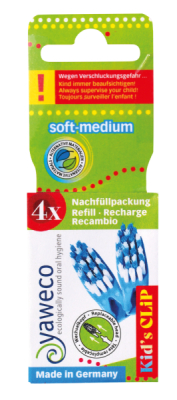 yaweco Nachfüllpackung 4 Ersatzköpfe für Kid`s Bru