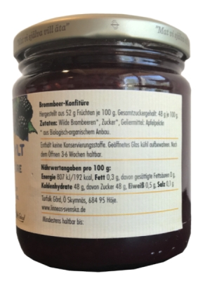 Linnéas Svenska Brombeerkonfitüre