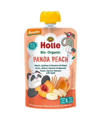 Holle Panda Peach - Pfirsich, Aprikose & Banane mit Dink