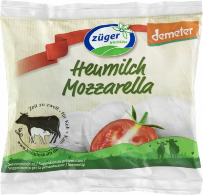 Demeter Heumilch Mozzarella Kugel, 100g