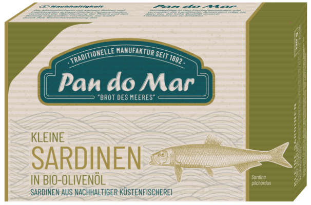 Pan do Mar Kleine Sardinen in Bio-Olivenöl