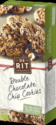 deRit Double Chocolate Chip Cookies, Haselnuss