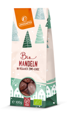 Landgarten Bio FT Mandeln geröstet Typ VM Zimt vegan 100g